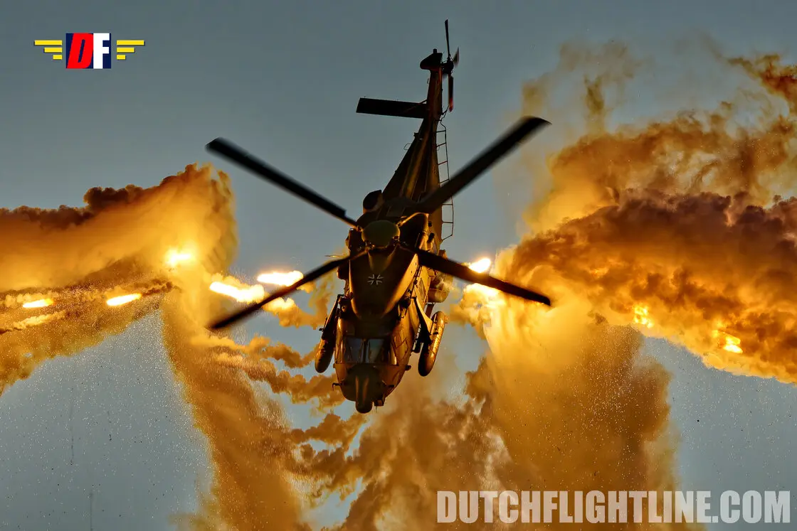 NH90 German Army flares at Antidotum Leszno 2025